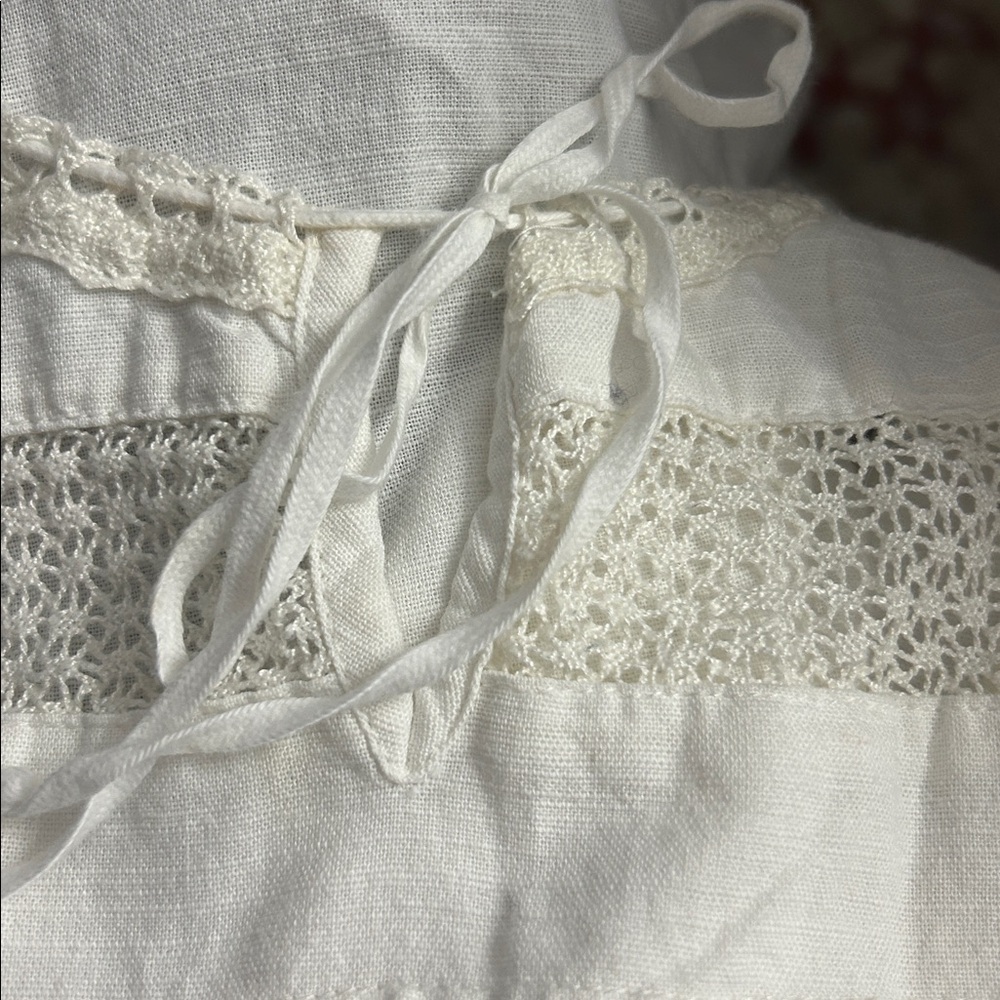 Eddie Bauer White Textured Tank Top 100% Cotton, Medium,  boho, cottagecore - Picture 6 of 7